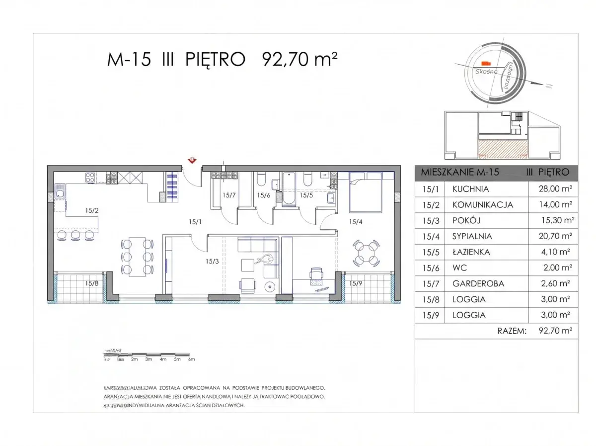 Ruczaj I 92,7 m² z 2 loggiami na ostatnim piętrze – zdjęcie 1 - Ruczaj I 92,7 m² z 2 loggiami na ostatnim piętrze (zdjęcie 1 z 2)